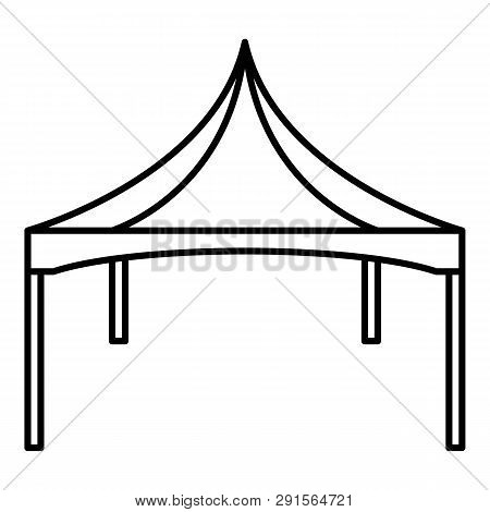 Commercial Tent Icon. Outline Commercial Tent Icon For Web Design Isolated On White Background