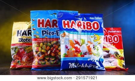 Packages Of Gummy Candies Produced By Haribo