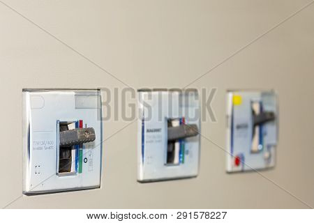 Electrical Equipment Circuit Breaker (accessories For Control Electric Power) At Mdb Cabinet For Ind