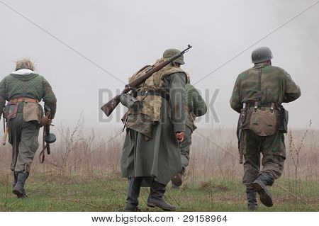 Soldati tedeschi. WW2 reenacting