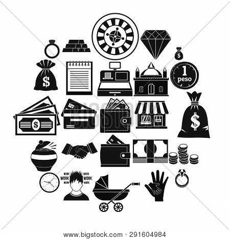 Endowment Icons Set. Simple Set Of 25 Endowment Icons For Web Isolated On White Background