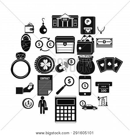Holding Icons Set. Simple Set Of 25 Holding Icons For Web Isolated On White Background