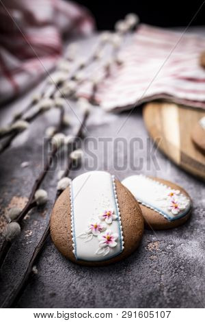 Traditional Easter Cookies. Homemade Buttered Easter Cookies