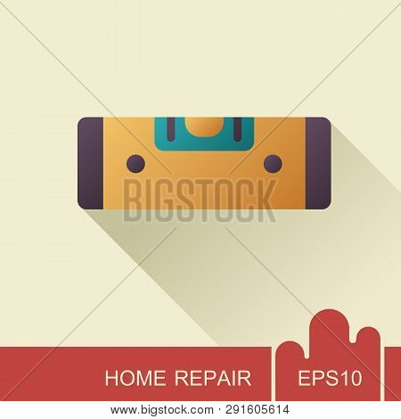 Bubble Level Icon. Construction, Repair And Building Vector Design And Illustration