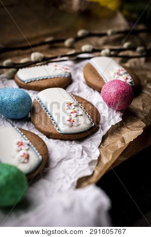 Easter Cookies. Homemade Traditional Buttered Easter Cookies