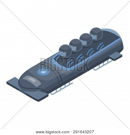 Race Bobsleigh Icon. Isometric Of Race Bobsleigh Icon For Web Design Isolated On White Background