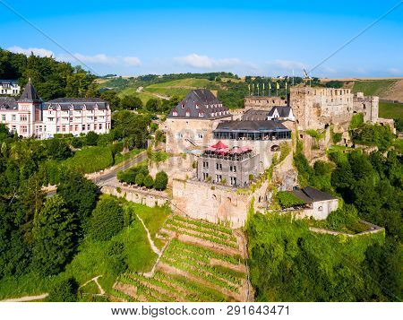 Rheinfels Castle Or Burg Rheinfels Is A Castle Ruin Located Above The Bank Of Rhine River In Sankt G