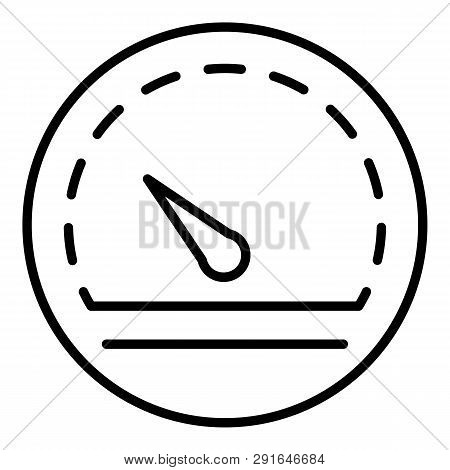 Performance Speedometer Icon. Outline Performance Speedometer Icon For Web Design Isolated On White 