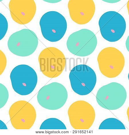 Square Multicolored Bright Background. With Repeating Large Oval Pattern. Universal. Vector