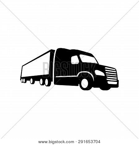 Truck Vector Silhouette. Truck Logo Icon