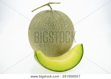 Cantaloupe Melon Isolated ..