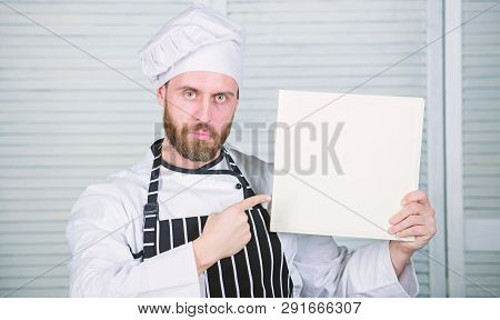 Improve Cooking Skill. Ultimate Cooking Guide For Beginners. Book Family Recipes Copy Space. Accordi