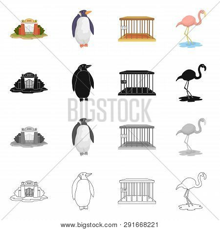 Vector Illustration Of Nature  And Fun  Sign. Collection Of Nature  And Entertainment Stock Vector I