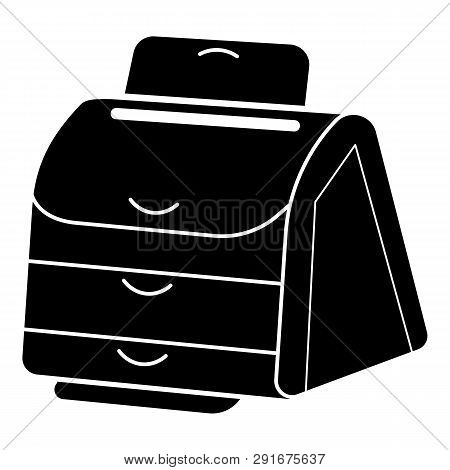 Desktop Printer Icon. Simple Illustration Of Desktop Printer Icon For Web Design Isolated On White B