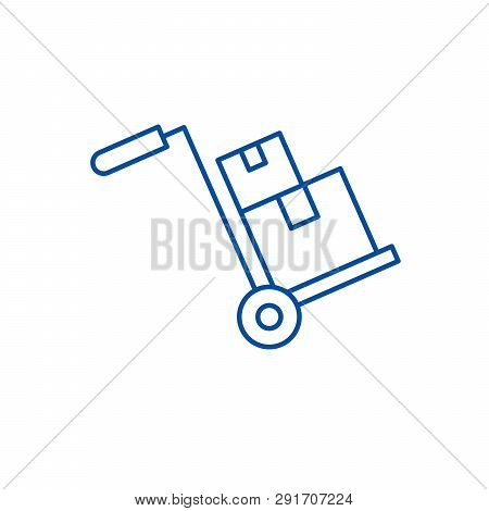 Bulky Delivery Line Icon Concept. Bulky Delivery Flat  Vector Symbol, Sign, Outline Illustration.