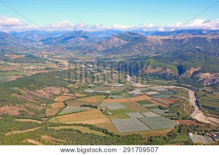 French Alps From The Chabre Mountain, France