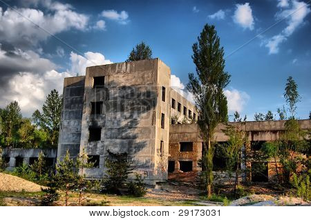 Lost city.I nærheden af Chernobyl område.Kiev-regionen, Ukraine
