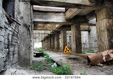 Övergivna bunkern.Förlorade staden.Nära Chernobyl område.Kiev region, Ukraina