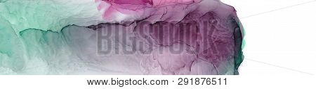 Alcohol Ink Multicolor Texture. Fluid Ink Abstract Background. Art For Design