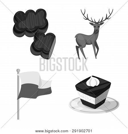 Isolated Object Of National And Culture Sign. Set Of National And Tour Stock Vector Illustration.
