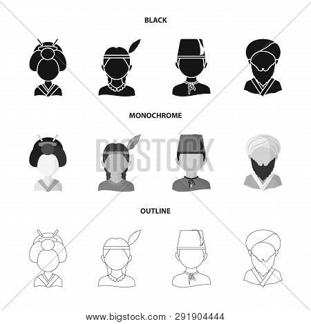 Vector Illustration Of Imitator And Resident Icon. Set Of Imitator And Culture Stock Vector Illustra