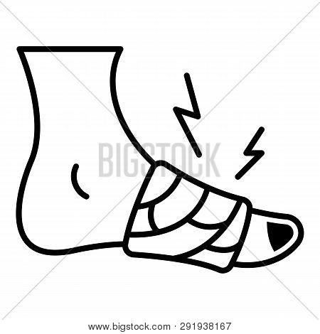 Frostbite Finger Icon. Outline Frostbite Finger Icon For Web Design Isolated On White Background