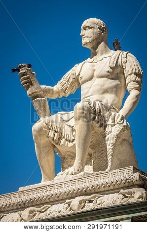 Monument Of Giovanni Delle Bande Nere At Piazza San Lorenzo By Baccio Bandinelli, Florence, Italy