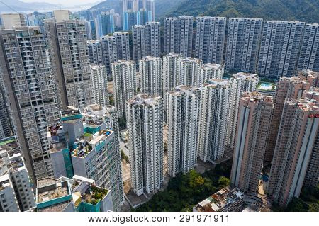 Quarry Bay, Hong Kong 19 March 2019: Hong Kong city at day time