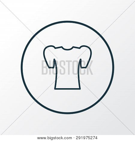 Puffed Sleeve Icon Line Symbol. Premium Quality Isolated Shirt Element In Trendy Style.
