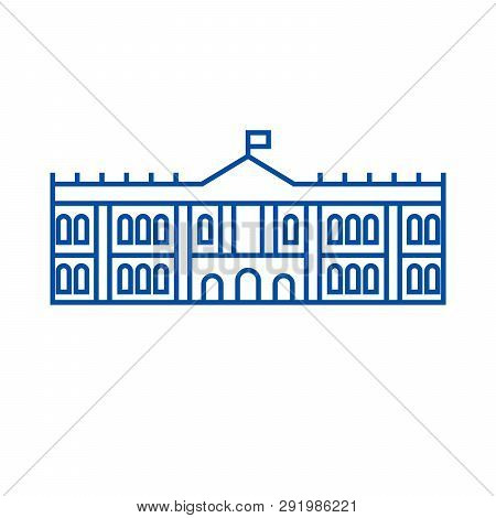 Hermitage, Museum Line Icon Concept. Hermitage, Museum Flat  Vector Symbol, Sign, Outline Illustrati