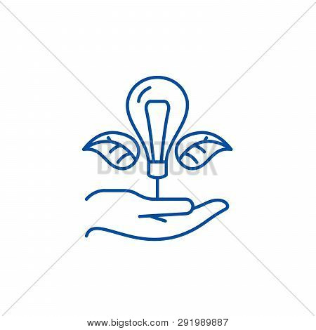 Inspired By Nature Line Icon Concept. Inspired By Nature Flat  Vector Symbol, Sign, Outline Illustra