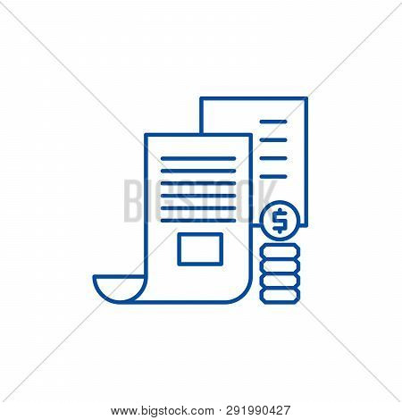 Investor Memorandum Line Icon Concept. Investor Memorandum Flat  Vector Symbol, Sign, Outline Illust