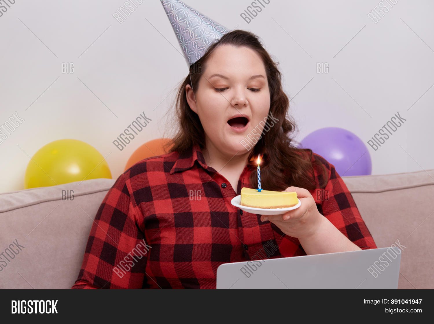 Young Woman Blows Out Image & Photo (Free Trial) Bigstock