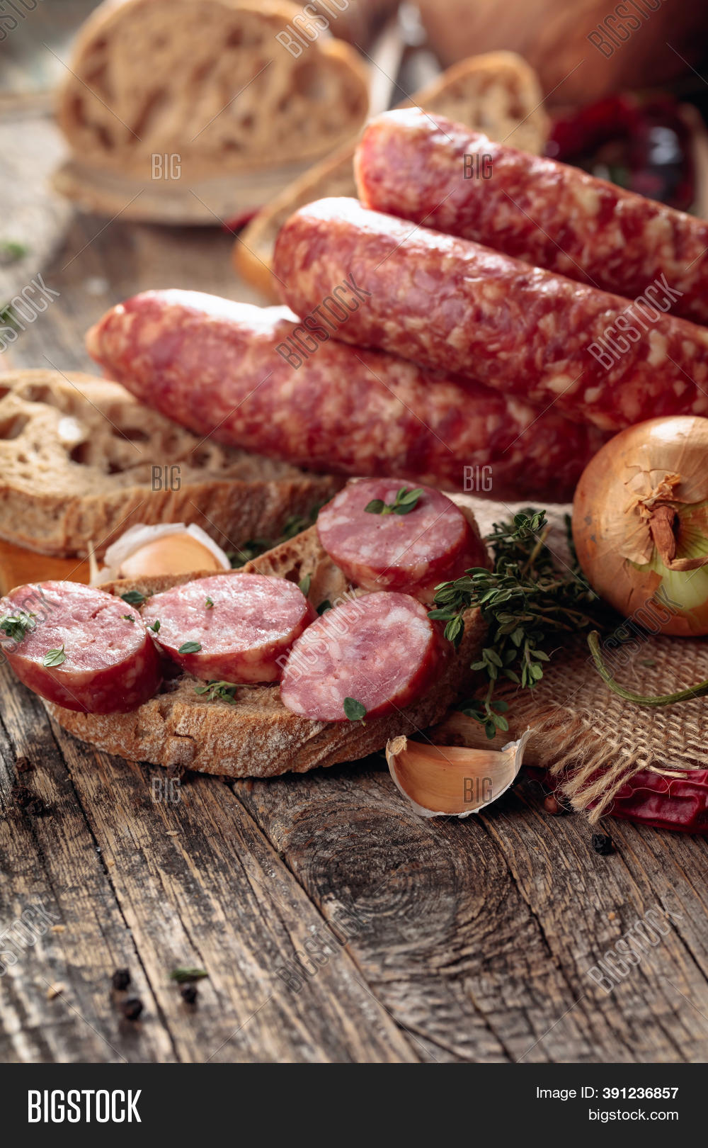 Drycured Sausages Image & Photo (Free Trial) Bigstock