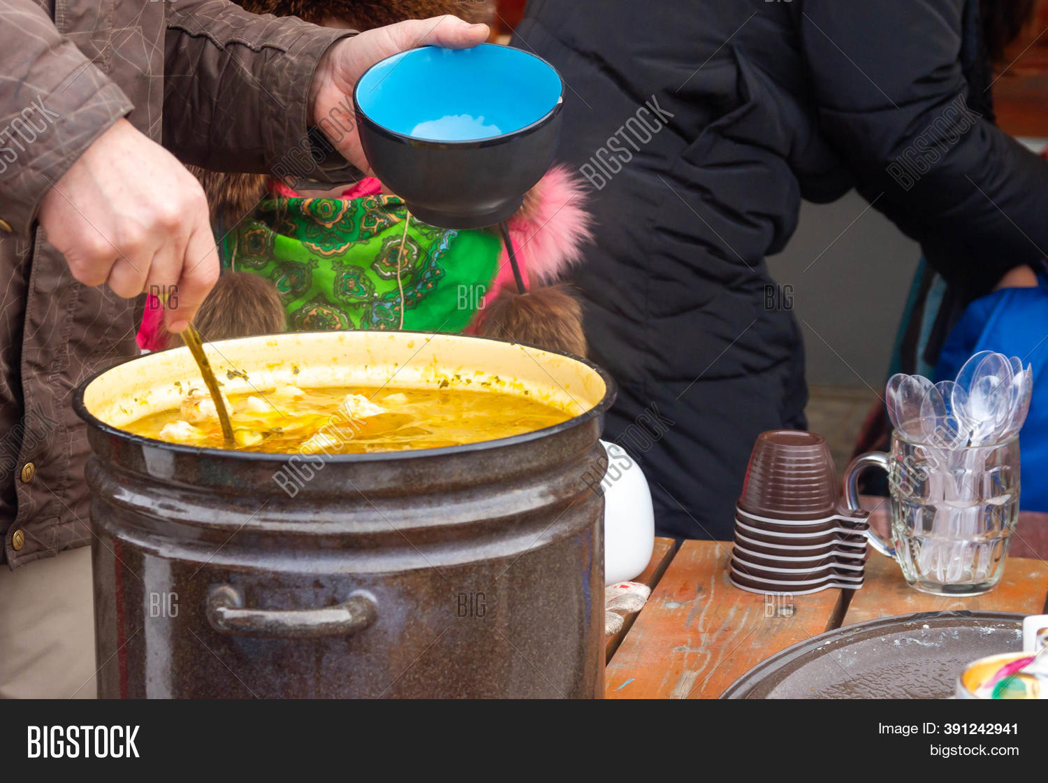 Put Ladle Soup Large Image & Photo (Free Trial) Bigstock