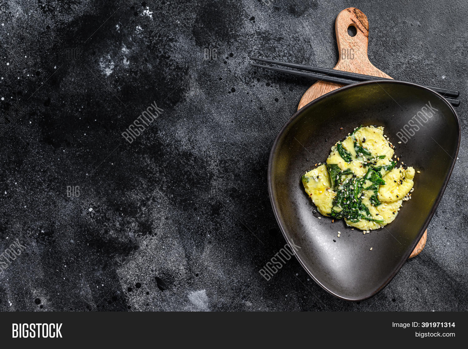 Scrambled Eggs Spinach Image & Photo (Free Trial) | Bigstock