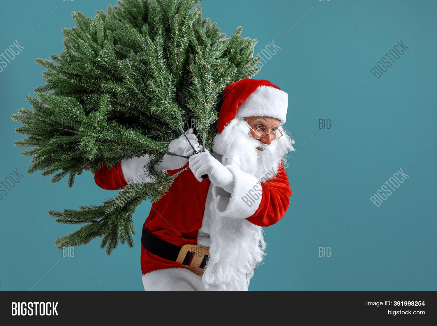 Santa Man Carrying Image & Photo (Free Trial) Bigstock