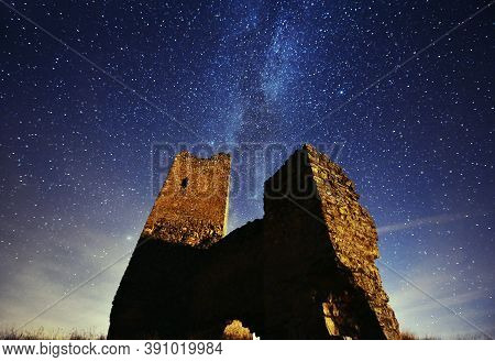A Old Castle And The Mikly Way