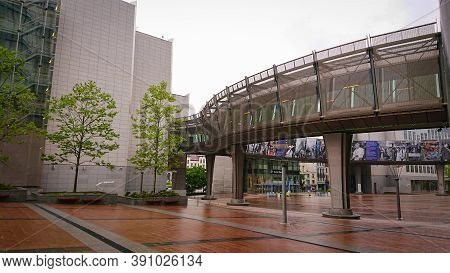 Brussels, Belgium - May 12, 2018: European Parliament - Liaison Office In Belgium