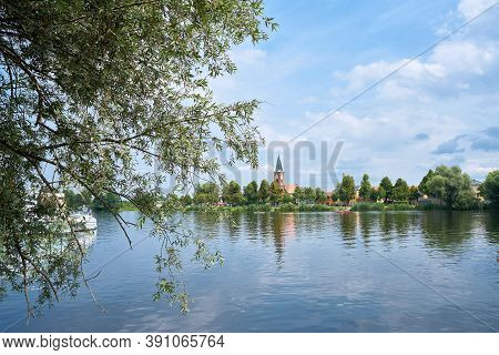 View Of Werder Island On The River Havel Near Potsdam In Germany