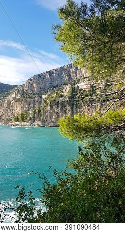 Landscape In Cap D'ail In The French Riviera