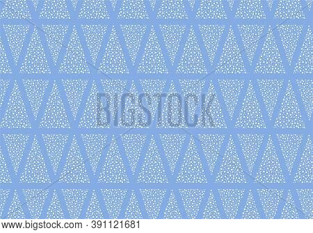 Vector Seamless Pattern. Modern Stylish Texture. Repeating Geometric Tiles With Dotted Triangles. Tr