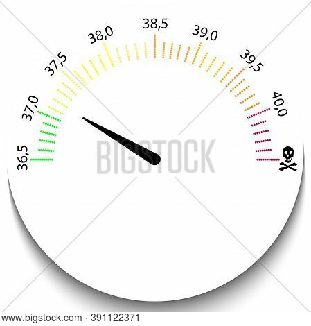 Human Temperature Controller. Realistic Metal Control Panel Tumbler. Human Body Temperature Regulato