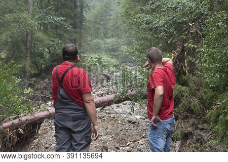 Storm Damage Caused By Mudslides
