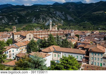 The Landscape Of The Medieval Town Of Bobbio, Piacenza Province, Emilia Romagna, Italy