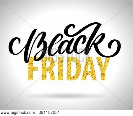 Black Friday Calligraphic Designs Retro Style Elements Vintage Ornaments Sale, Clearance Vector Lett
