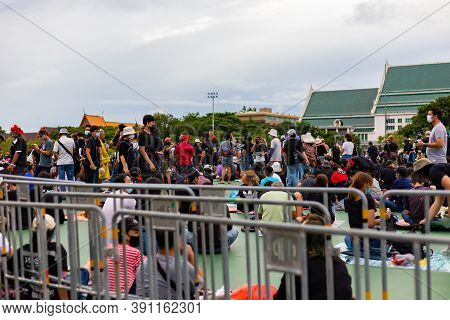 Anti-government Protest And Rally For Democracy In Bangkok, Thailand.