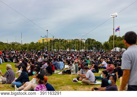 Anti-government Protest And Rally For Democracy In Bangkok, Thailand.