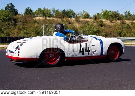 Most, Czech Republic - September 9 2020: Vintage Veteran Car Skoda 1101 Sport From 1949 On September