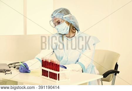 Laboratory Testing Respiratory Coronavirus Disease. Coronavirus Vaccine. Detection Of Virus. Doctor 